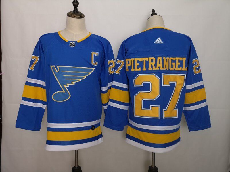 Men's St. Louis Blues Alex Pietrangelo #27 Blue Breakaway Jersey